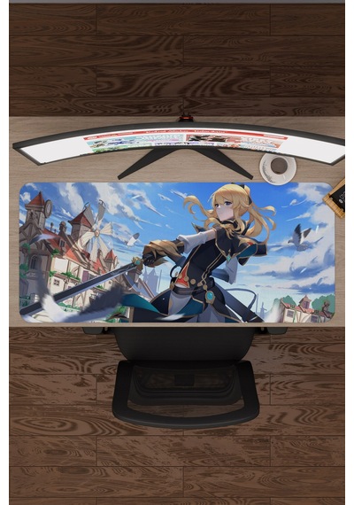 Jean Genshin Impact Anime Gacha V3 - 90x40 Xxl Gaming Mouse Pad Fare Altlığı