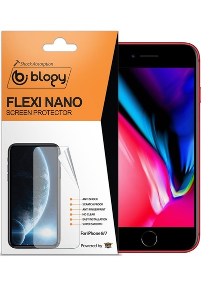 Blogy Apple Uyumlu   iPhone 8 / 7 İle Flexi Nano Ekran Koruyucu