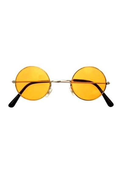 John Lennon Yuvarlak Sarı Camlı Erkek Güneş Gözlüğü