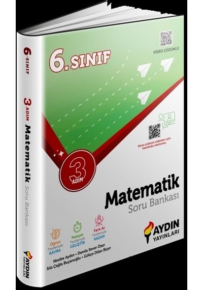 6. Sınıf Matematik Üç Adım Soru Bankası -  Aydın Yayınları