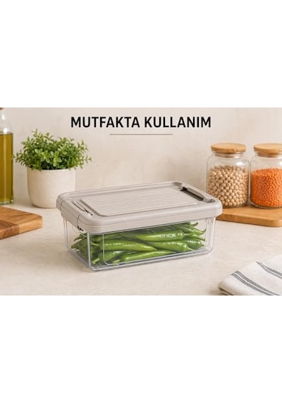 ' Li Kapaklı Saklama Kutusu Seti 10 Litre Turuncu-taşınabilir Kulplu Dolap Içi Düzenleyici Çok Amaçlı Organizer Diğer