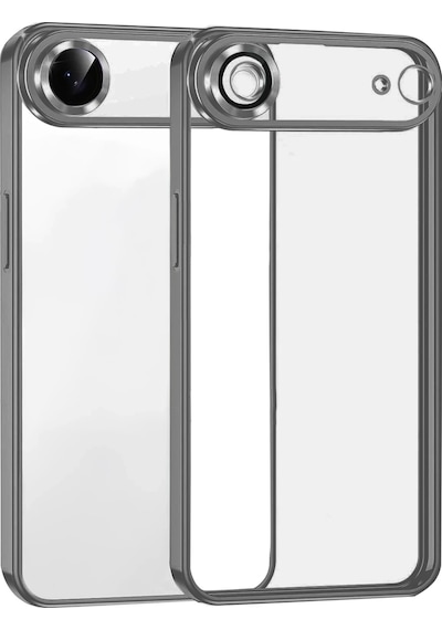 Mey İthalat Apple Uyumlu iPhone 17 Air Lensli Silikon - Titan Gri
