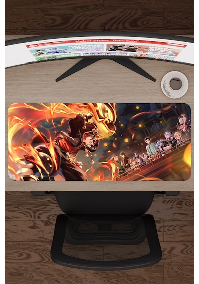 Gaming Genshin Impact Anime Gacha V1 - 70x30 Xl Gaming Mouse Pad Fare Altlığı