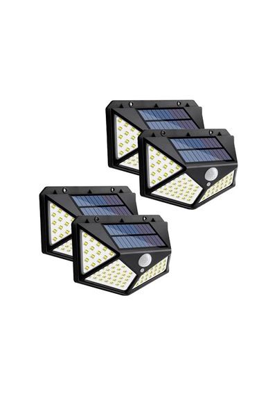 Ayrex Zauss 4 Adet Solar Güneş Enerjili Hareket Sensörlü 4 Taraflı Bahçe Garaj Ev Aydınlatma Lambası