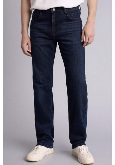 Defacto Sergio Regular Fıt Normal Bel Boru Paça Pantolon G8485ax26smnm83 İndigo-nm83
