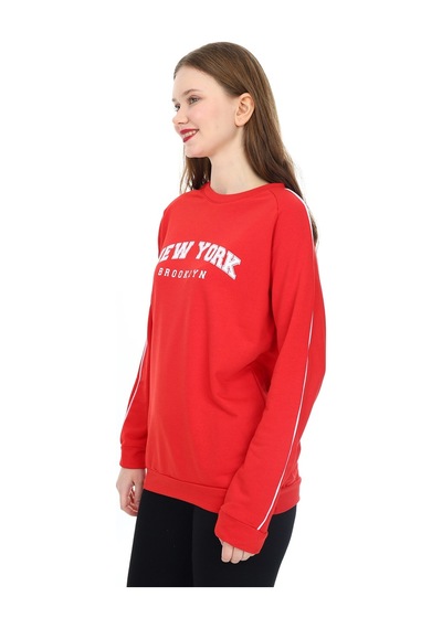 Kadın Sweatshirt Şerit Garnili 0154mvng 001