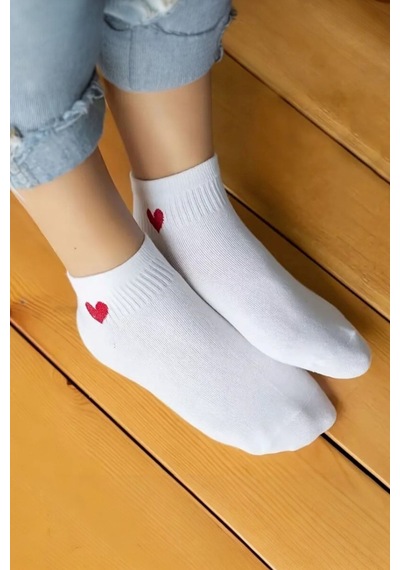 Hitit Socks Kadın 5 Çift Pamuklu Günlük Kullanım İçin Kalp Desenli Kısa Patik Bilek Çorabı Çok Renk Siyah Beyaz Hitit Socks Kadın 5 Çift Pamuklu Günlük Kullanım İçin Kalp Desenli Kısa Patik Bilek Çorabı Çok Renk Siyah Beyaz