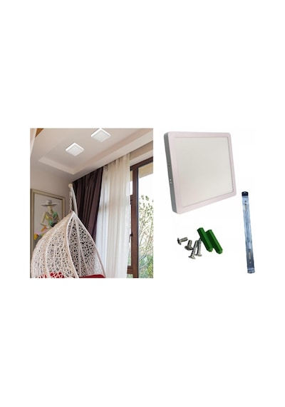 Cata Ct 5234 Sıva Üstü Led Panel Spot Armatür 18 W Beyaz Işık Diğer