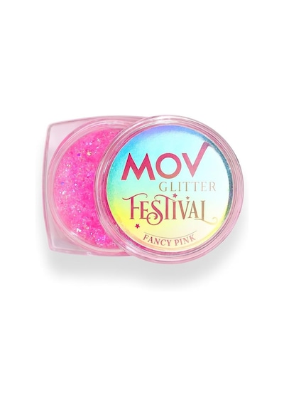 Krem Glitter No:8 Fancy Pink Festival & Parti İçin Pembe Işıltılı Vücut/yüz Sim Jeli, Uzu