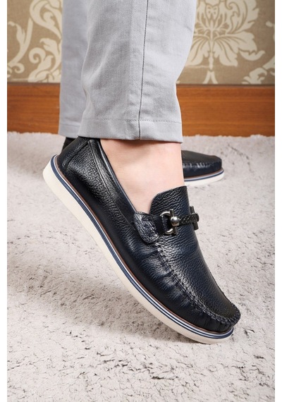 Ducavelli Ragusa Hakiki Deri Erkek Günlük Ayakkabı Loafer Ayakkabı