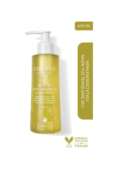 Cosmed Gentle Cleansing Nemlendirici Etkili Nazik Yüz Temizleme Jeli 400 ML