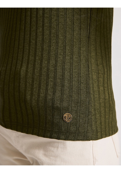 Pierre Cardin Kadın Haki Tişört Basic 50320697-vr027