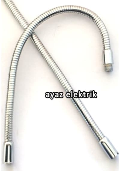 Kıvrımlı Spiral Aplik Ve Masa Lambası Borusu 9 Mm Siyah