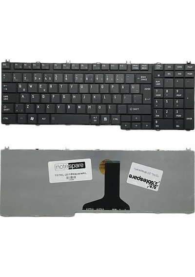 Toshiba Uyumlu Satellite L505-13n, L505-13p, L505-13t, L505-13u Klavye Tr Siyah