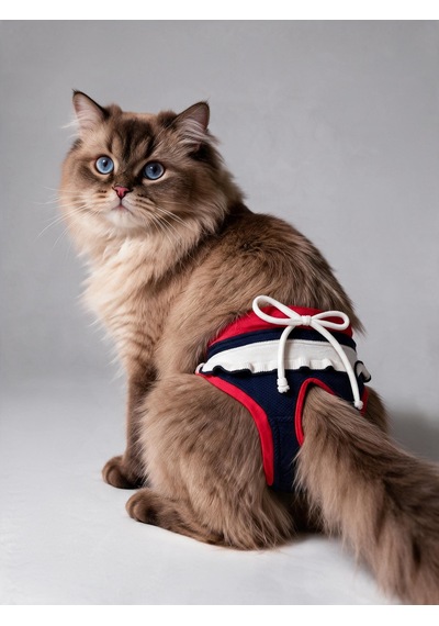 Diva Liva Dişi Kedi Regl Külotu Don Kedi İç Çamaşırı Ayarlanabilir Bağcıklı Küçük Irklar İçin