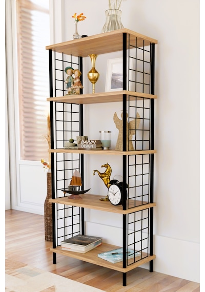 5 Raflı Telli Metal Kitaplık Salon,ofis,çalışma Odası Modern Düzenleyici Çevir Tak Kolay Kurulum Raf Atlantik Çam 5 Raflı Telli Metal Kitaplık Salon,ofis,çalışma Odası Modern Düzenleyici Çevir Tak Kolay Kurulum Raf Atlantik Çam