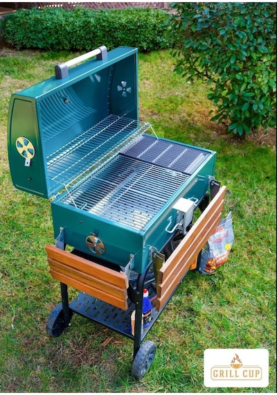 Grıllcup Gc75 Kömürlü Barbekü Bahçe Mangal Orman Yeşili