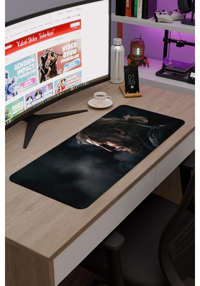 Metal Gear Solid Kaymaz Dikişli Kauçuk Oyuncu Mousepad V2 - 70x30 Xl Gaming Mouse Pad Fare Altlığı