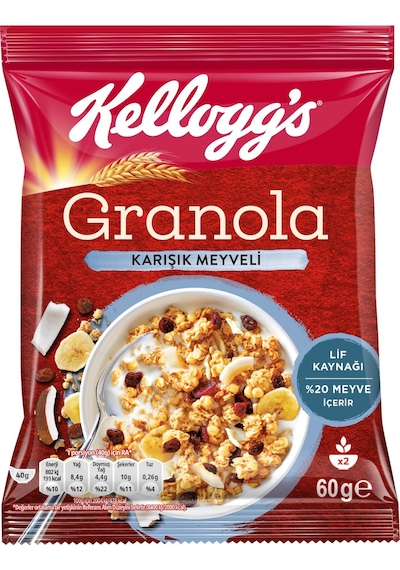 Kellogg's Karışık Meyveli Granola 60 Gr