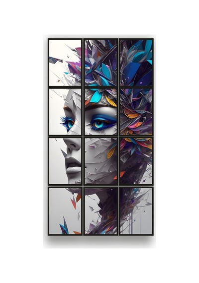 12 Parça Renkli Güzel Kadın Çerçeve Görünümlü Mdf Tablo Duvar Süsü Hediyelik Eşya 45cm X 85cm Renkli - 602507761 Renkli 12 Parça Renkli Güzel Kadın Çerçeve Görünümlü Mdf Tablo Duvar Süsü Hediyelik Eşya 45cm X 85cm Renkli - 602507761 Renkli