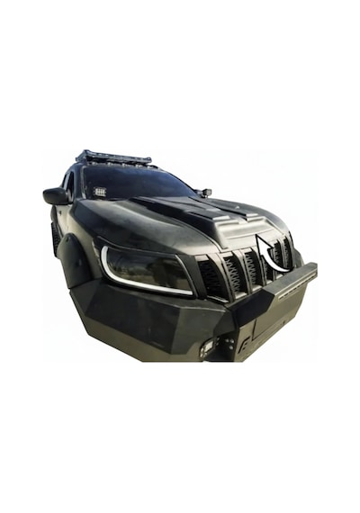 2015+ Nissan Navara Np300 Kaput Üstü Scoop Kaplama Kabartma Koruma Dodik Mat Siyah