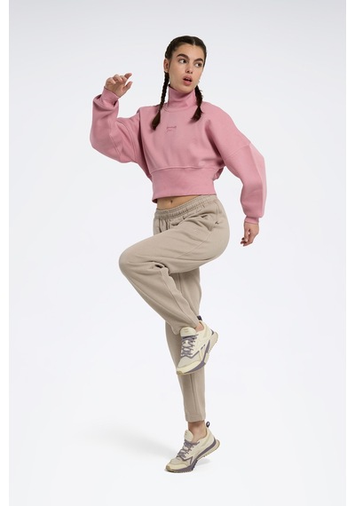 Reebok Eyeball Cropped Crewneck Pembe Kadın Sweatshirt 000000000102237918 Pembe