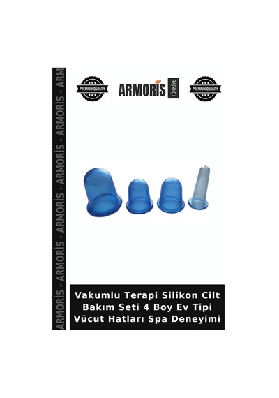 Vakumlu Terapi Silikon Cilt Bakım Seti 4 Boy Ev Tipi Vücut Hatları Spa Deneyimi Çok Renkli