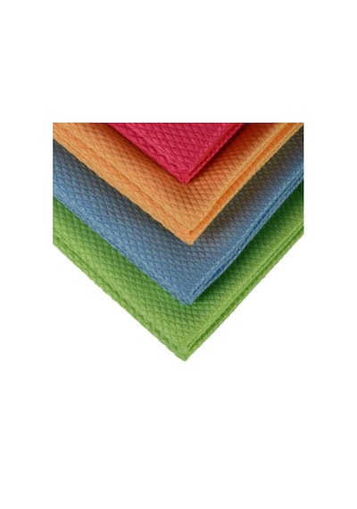 Spark Mikrofiber Cam Bezi 12 Adet Çok Renkli 40 x 40 CM