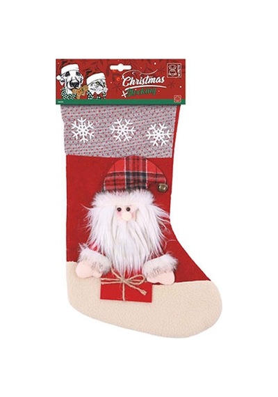 M-pets Christmas Stocking Noel Çorabı Köpek Oyuncağı 22x46x2 Cm 244-50064.01