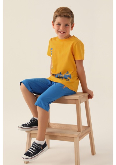 U.S. Polo Assn. Lisanslı To Be Hardal Erkek Çocuk Kapri Takım 5274-43112 Hardal