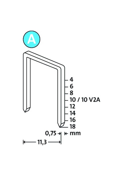 Novus A Tip 53/10mm Süper Sert Zımba Teli 1000 Li Paket
