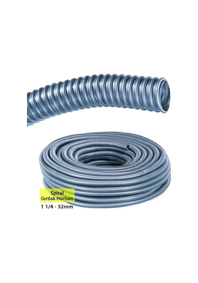 Shuıvan Esnek Spiral Gırtlak Hortum Gri - 32mm-949