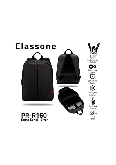 Pr-r160 Roma Serisi 15.6" Uyumlu Notebook Çantası-siyah