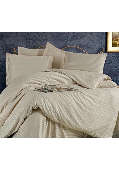 Odesa Bambu Jakar Kumaş Bej Ikili Oksford 60x80 Cm Yastık Kılıfı - 1328 Çok Renkli