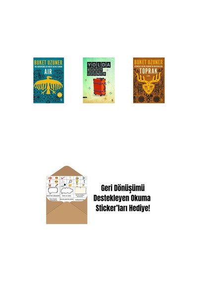 Air - The Adventures Of Misfit Defne Kaman + Yolda + Uyumsuz Defne Kaman'ın Maceraları - Toprak + Okuma Sticker'ları