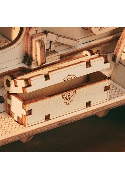 Rokr Mc801 Klasik Araba Vintage Car Dıy Minyatür Maket Model Seti Ahşap 3d Wooden Puzzle 3d Model Kit Detaylı Dekoratif Hobi Seti Ahşap Maket