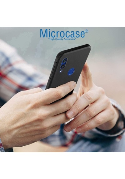 Microcase Huawei Honor 8C Elektrocase Serisi Silikon Kilif -Siyah 389412608