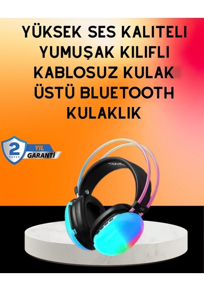 Ipx4 Suya Dayanıklı Kablosuz Kulak Üstü Gaming Kulaklık Mh-hs4047-7460