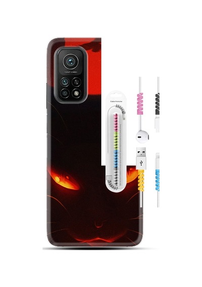 Xiaomi Redmi Note 9 Pro Kılıf +Kablo Koruyucu Lucifur 1672
