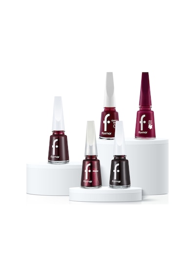 Black Cherry Nails Mürdüm/bordo Tonlu 5'li Oje Seti SET163