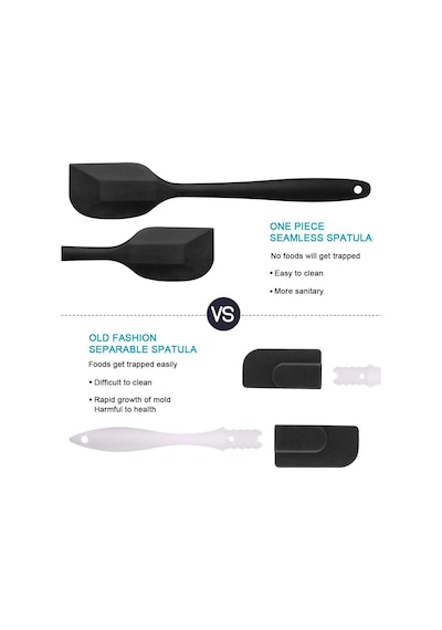 Ayrex Silikon Mutfak Yardımcısı, 6 Adet Silikon Spatula, Çorba Kaşığı, Fırın Fırçası, Spatula, Isıya Daya Diğer