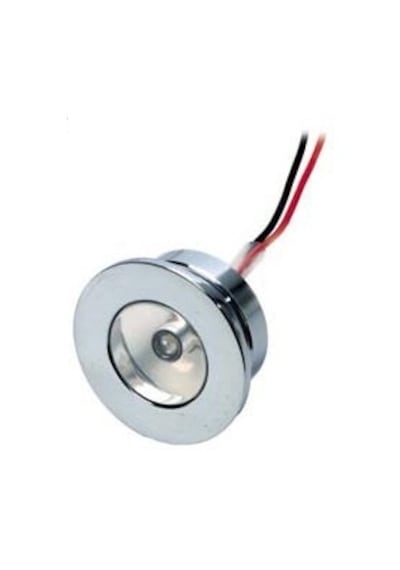 Merdiven Lambası. Kromaj. Ledli. 12V. 31Mm Beyaz