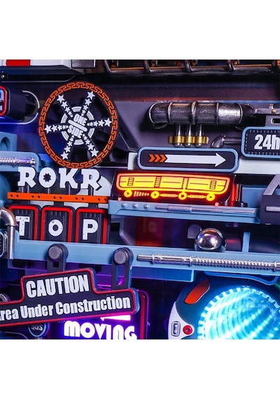 Rokr Mr01s The Last City Marble Run Dıy Mechanical 3d Puzzle Maket Model Seti 3d Model Kit Detaylı Dekoratif Hobi Seti Hareketli Ve Işıklı