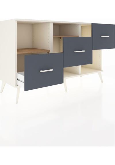 Hyperion Konsol 2 Raflı 3 Çekmeceli 132x44x83 Aytaşı-çam/antrasit Çam/antrasit Hyperion Konsol 2 Raflı 3 Çekmeceli 132x44x83 Aytaşı-çam/antrasit Çam/antrasit