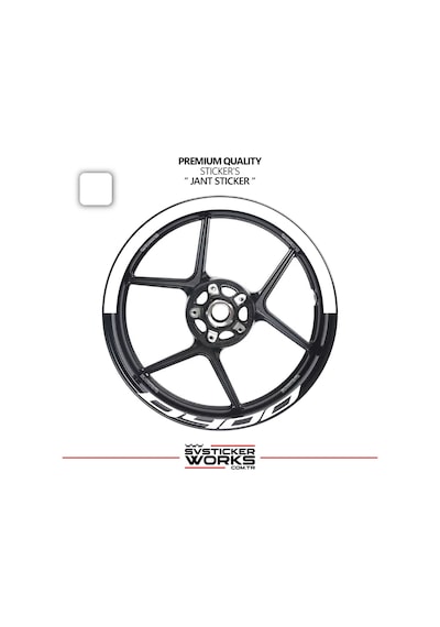 Bajaj Dominar 400 Jant Şeridi Yarım Jant Kaplama & D400 Yazı Sticker Seti 16740031