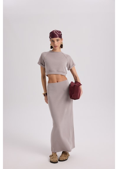Mai Collection Mai Studios Co. Paloma Vizon Crop Etek Takım Vizon