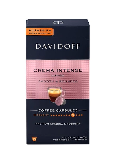 Davidoff Crema İntense Lungo 10'lu Kapsül Kahve Nespresso Uyumlu