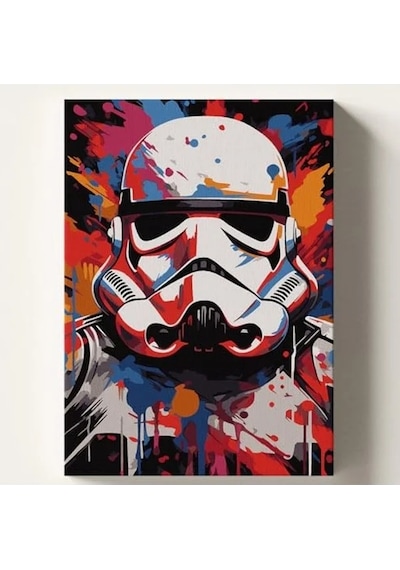 Sayılarla Boyama Tuvali Seti - 40x50 Cm Ve Fırça Dahil