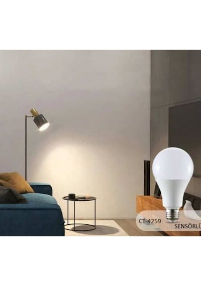 Cata Ct-4259 12 W Sensörlü Radar Led Ampul Beyaz Işık
