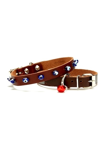 Nazar Boncuklu Kedi Ve Küçük Irk Köpek Tasması 1x14-18 Cm Kahve Xsmall